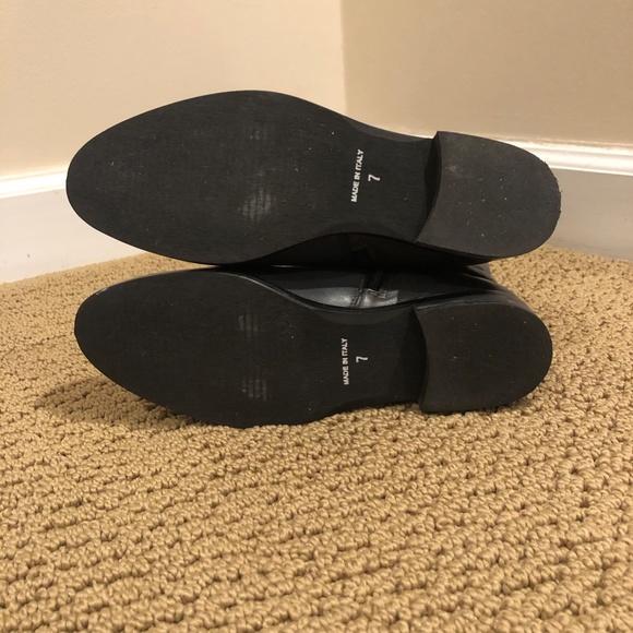 Garnet Hill tall grey leather boots wide calf, size: 7 - Picture 6 of 6